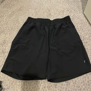 Black zyia athletic shorts